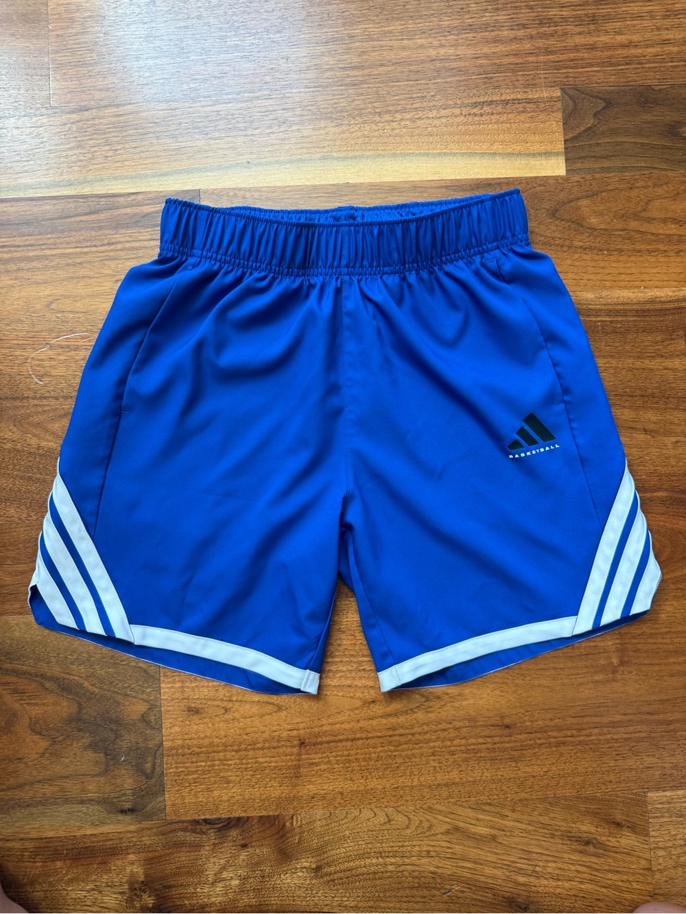 Adidas Boys Royal Blue Basketball Shorts Size Large